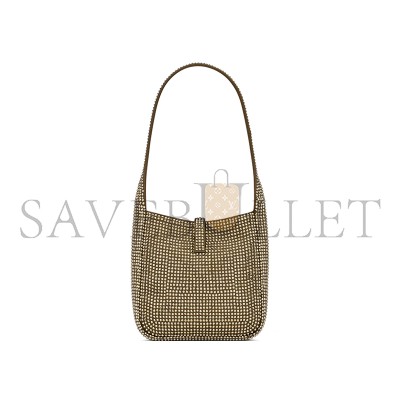 YSL LE 5 À 7 SUPPLE BABY IN SILK SATIN AND CRYSTALS 809464FADSQ2803 (16*15*7cm)
